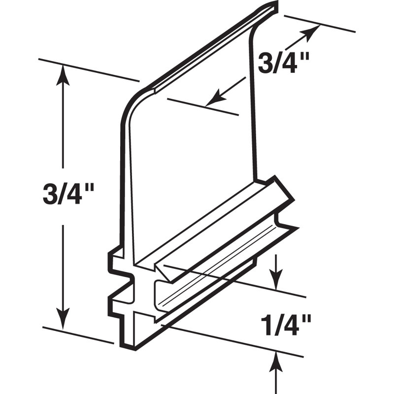 Prime-Line 1/4 in. White Nylon Top Guides