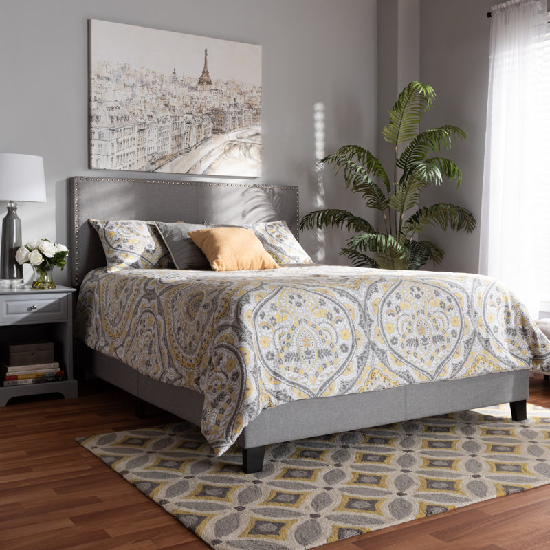 Mikeayla Upholstered Standard Bed, Full / Double, Gray