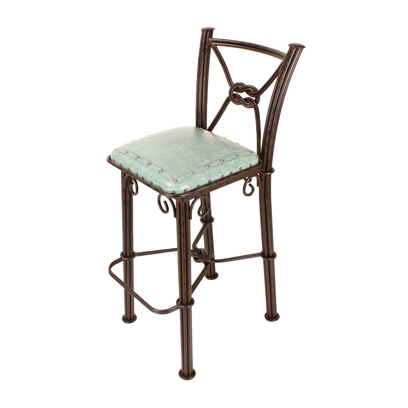 Tabouret de bar Slawson, Turquoise