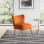 Dominique Velvet Wingback Chair-331997856