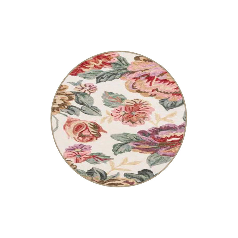 Tapis lavable tissé peint pastel, Rectangle 2 pi 4 po x 4 pi