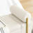 Upholstered Linen Storage Bench In Beige With Cylindrical Arms And Solid Iron Foundation For Living Room Bedroom Hallway Resilient Leg Support System-912852639