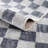 Brunetti Checkered Machine Woven Polyester Area Rug in Blue-1581719087