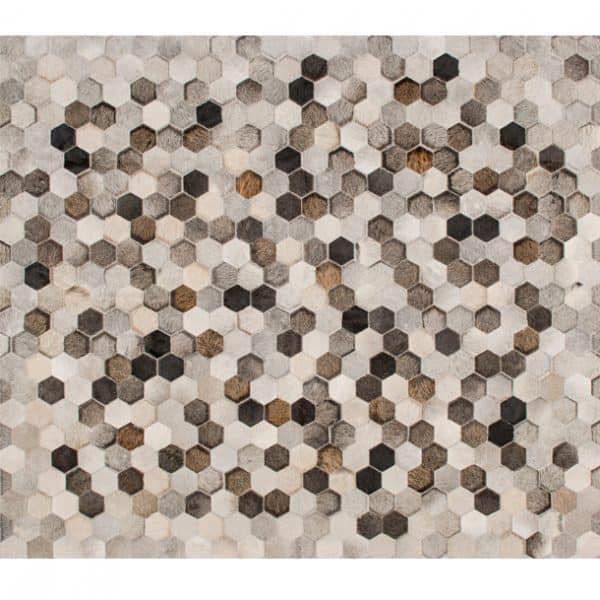 Angulo Cowhide Geometric Area Rug, Rectangle 9' x 12'