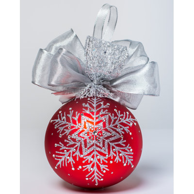 6'' Handmade Glass Ball Ornament