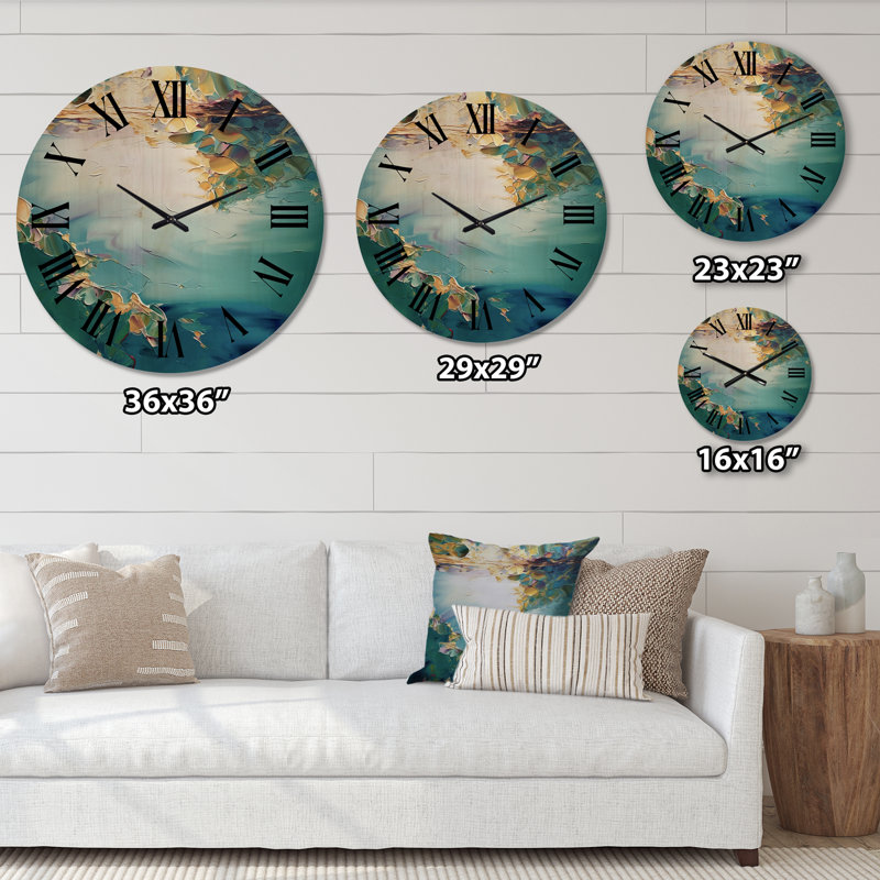 Horloge murale en bois Winona, Grand