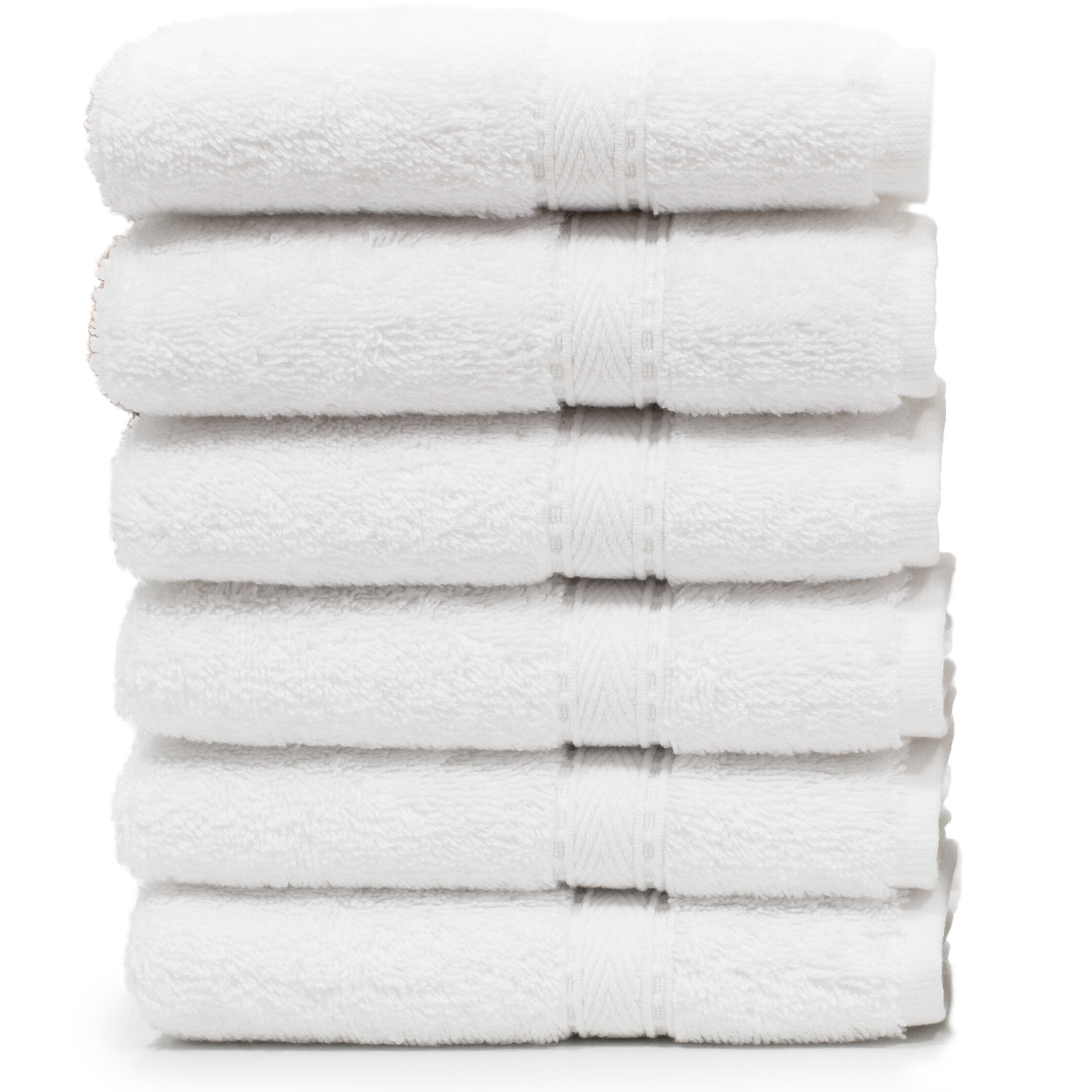 Cascata 6 Piece Turkish Cotton Bath Towel Set (Set of 6) Wade Logan Color: White