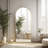 Arched Full-Length Mirror, Aluminum Alloy Frame, Tempered Glass Floor Mirror-1114336375-1114336363
