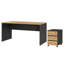 Lissabon 2 Piece Desk Office Set