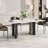 Black And White Faux Marble Dining Table