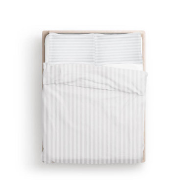 300TC Cotton Sateen Stripe Duvet Cover Set