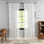 Rideaux transparents ivoire brodés en dentelle 59 x 96 po 2 panneaux