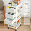 Poussette de rangement - 4 couches (tabouret non inclus)