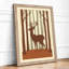 Silhouette in the Woods Minimalist - Framed Print-87549026-87549039