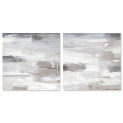 Urban Decay Set Canvas Print Gold Boho Wall Art Set by Art Remedy, Black Frame, 12 x 12