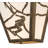 Rustic Lodge Flush Mounted Sconce