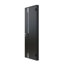 Porte d'entrée extérieure prémontée en acier Cynex 6777 noire, avec 2 fenêtres latérales et supérieures, inserts en acier inoxydable, style moderne, peinte, dimensions : L 12 + 32 + 12 x H 80 + 16, ouverture à gauche vers l'intérieur.-93484011-93484013-93484012