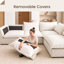 Canapé modulaire rembourré en L Hambourg beige -2068183461