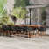Anautica 10 - Person Wood Patio Dining Set with Extendable Rectangular Table