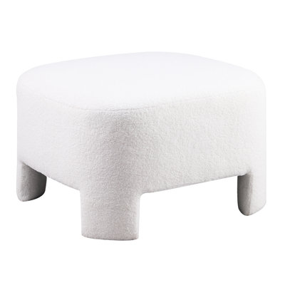 Luxury White , 28.74" Dimensions, No Assembly, Soft Fabric, Modern Design, Multi - Functional Decor, American Style, Medium Duty L28.74" W18.5" H, , Rounded Square, Style