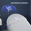 Smart Toilet With Built - In Bidet, And One Piece Design, Auto Open/Close Lid By Radar Sensor, Flush System, Heated Seat Adjustable Temperature, Warm Water Wash Bubble Wash. Multiple Modes Like Move