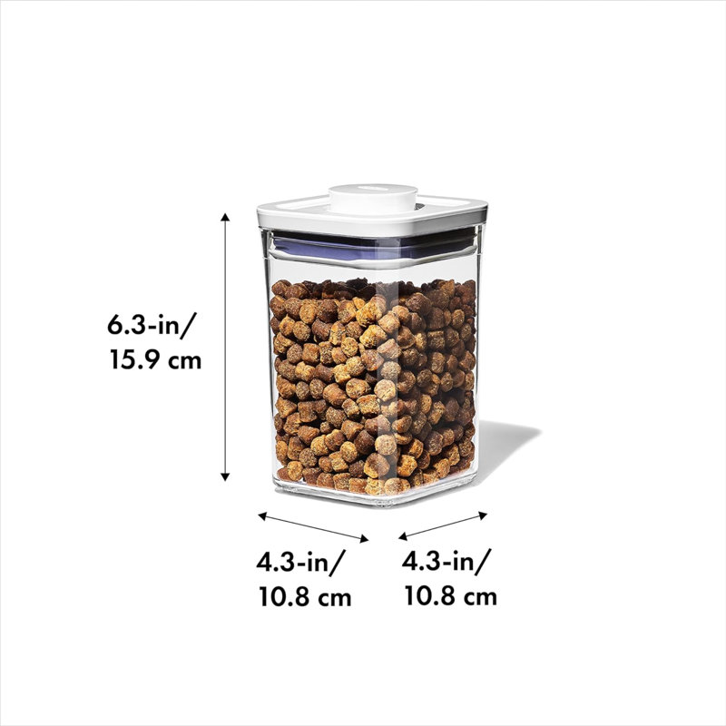 1 lb Contenant alimentaire en plastique avec couvercle à pression