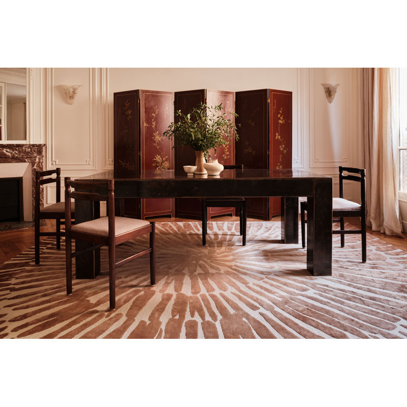 The Rug Company X Winch Design Helia Rust Area Rug, Rectangle 5' x 7.6'