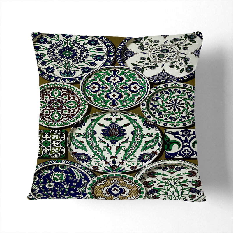 Geometric Square Cushion, 55 x 55 cm, Stone