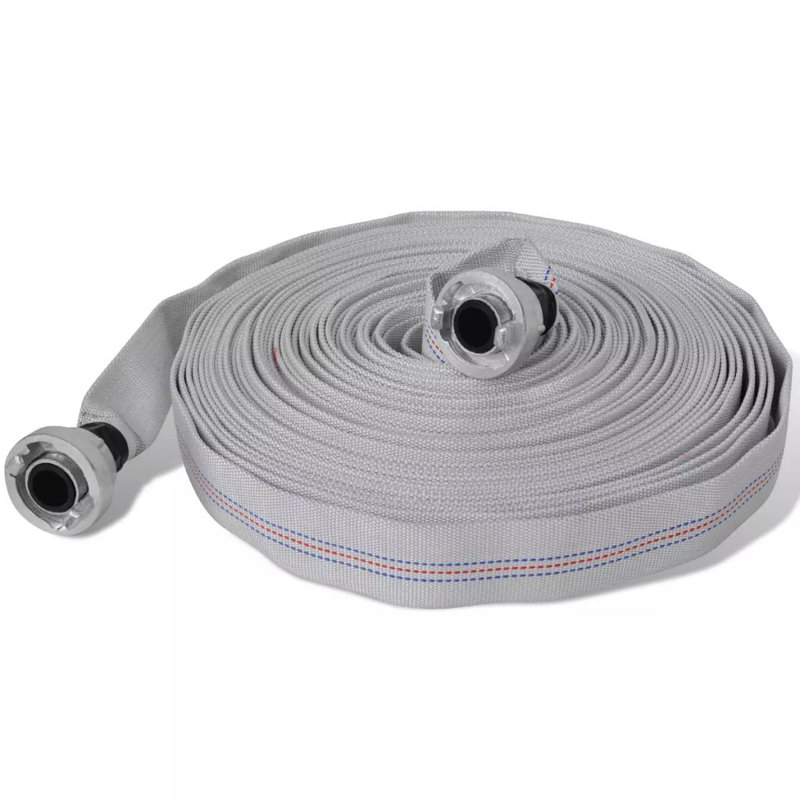 Tuyau d'arrosage avec tuyaux D-Storz vidaXL, 98.4', Gris clair