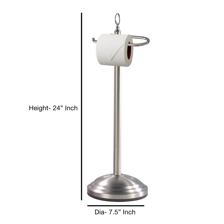 Stainless Steel Toilet Paper Holder Stand