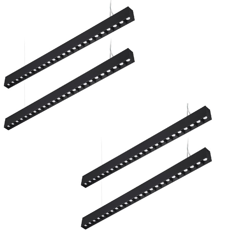 Commercial Grade Linkable 4FT LED Linear Light, Dimmable Office Lighting, 4000K Cool White