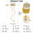 10-Light Gold Crystal Dimmable LED Large Staircase Pendant Light with Remote and App Control