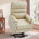 Cream White Faux Leather