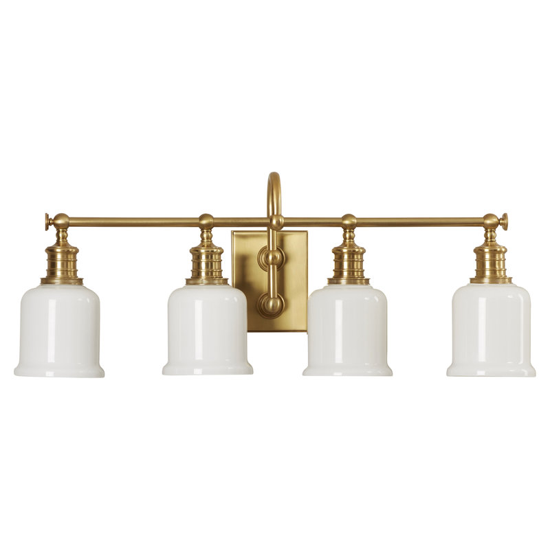 Keswick 4 - Light Vanity Light, Aged Brass