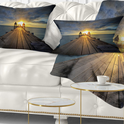 Coussin de pont en bois illuminé Pier