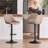 Modern Height Adjustable Swivel Bar Stools Upholstered Leather Barstool Kitchen Island Chairs With Metal Frame-1949709381