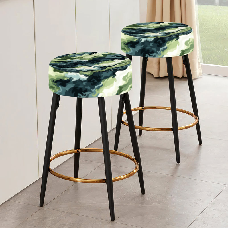 Ensemble de 2 tabourets de bar Urban Green Camouflage Wilderness