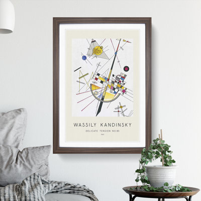 Delicate Tension by Wassily Kandinsky - Framed Print