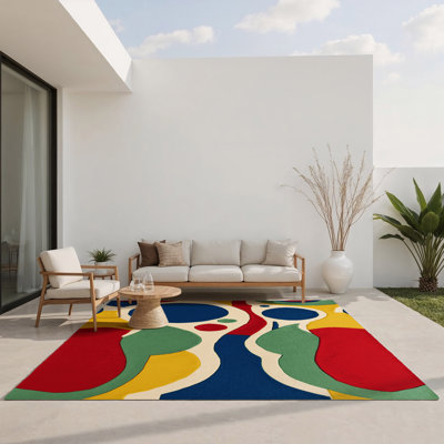 Tapis intérieur et extérieur Jazzy Ripple