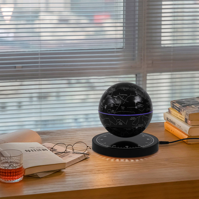 360° Auto-Rotating Freestanding Magnetic Levitating Globe With LED