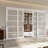 80 in. 5-Lite Frosted Glass Room Divider Sliding Closet Doors with Hardware & Handles-98097864