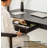 Black Solid Wood Writing Desk-110395591