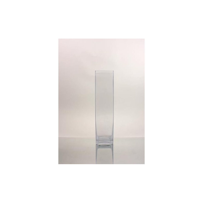 Kelsie Handmade Glass Table Vase, 16" H x 4" W x 4" D