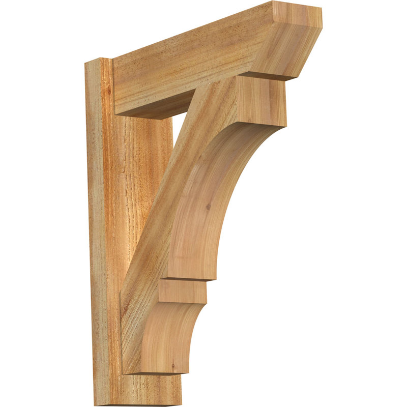 Persienne balboa à lattes en bois rustique, P 20 po x H 24 po, Cèdre rouge occidental l 7 1/2 po (lisse)