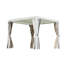 Pergola d'extérieur 10 x 10 pi avec persiennes réglables - blanc-133144803