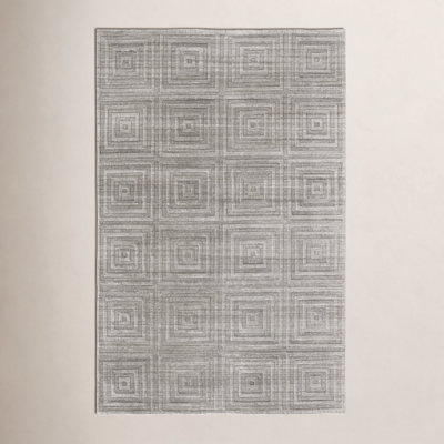 Kentoria Handmade Viscose Gray/Silver Rug