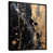 Toile avec cadre flottant noir