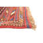Tapis unique en laine noué à la main style tadjik des années 2010 de 4 pi 5 po x 6 pi rouge Kambelle