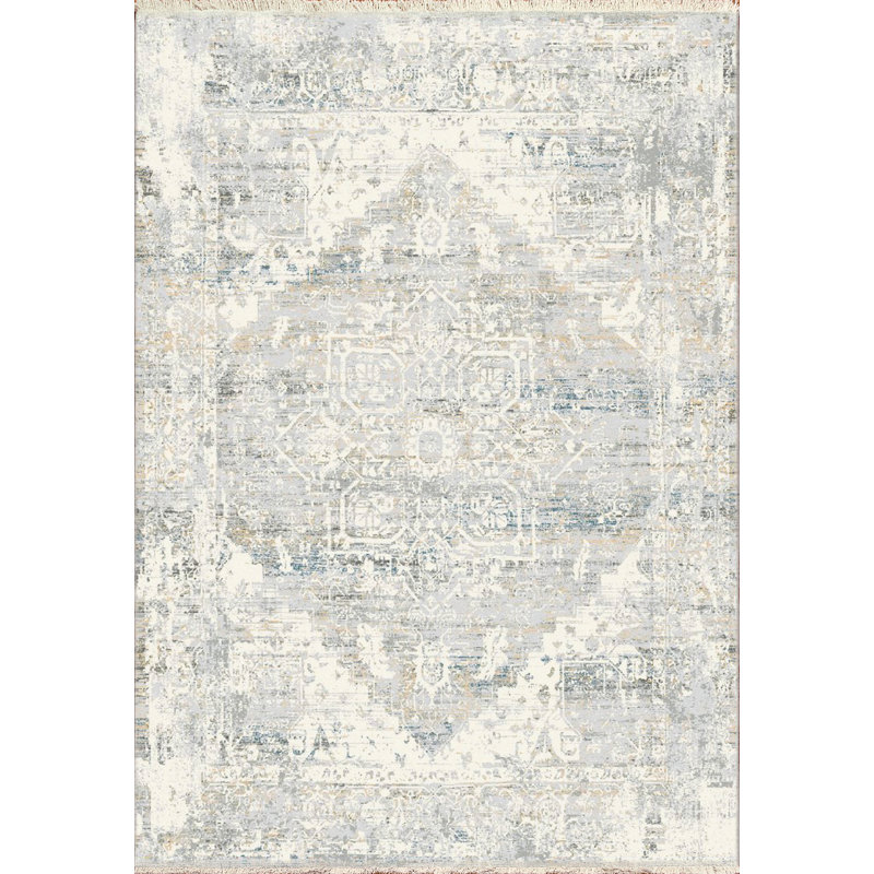 Newkirk Viscose Oriental Indoor Rug, Rectangle 7'8" x 10'7"
