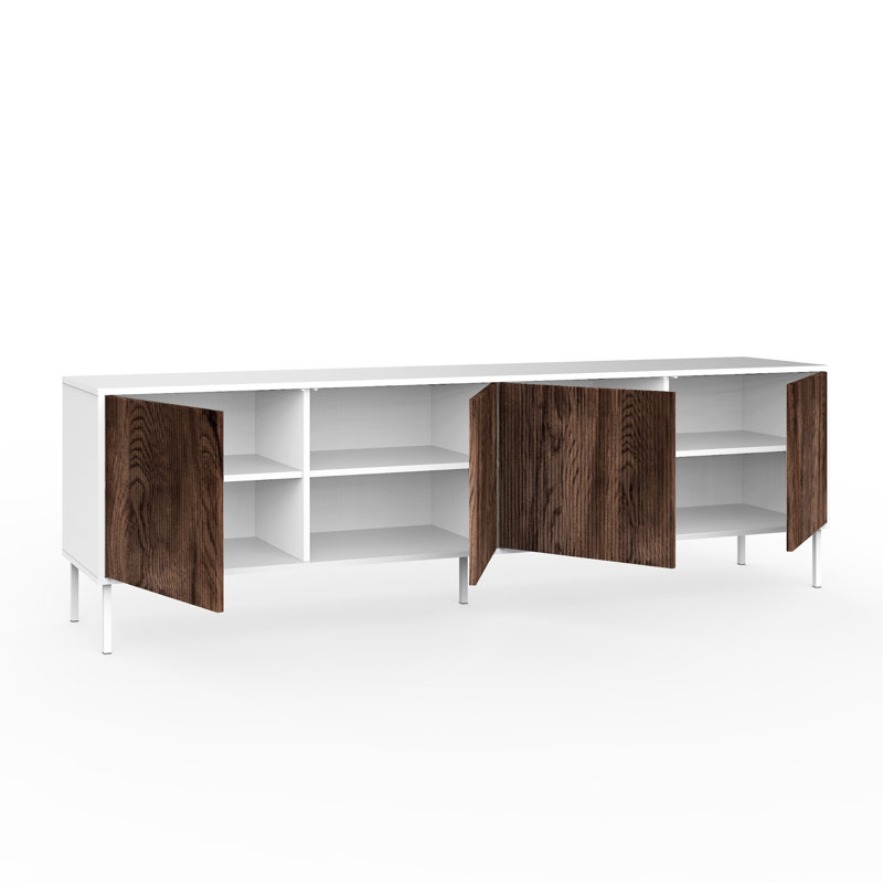 Bokamp 604.52cm Sideboard, White/Brown